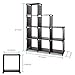 TomCare Cube Storage 9-Cube Closet Organizer Cube Organizer Storage Shelves Bookcase Bookshelf Clothes Cabinets Storage Cubes Bins Cubbies Shelving for Bedroom Living Room Office, Black