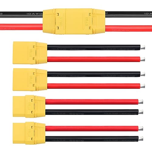 XT90 + Sheath + Cable - Yellow