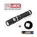 UltraTac K18 Small Flashlight Keychain, Max 370 Lumen, Waterproof for EDC, 3 Modes with Strobe, Support 10440 Battery, Include AAA Battery