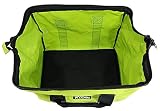 Green Wide Mouth Collapsible Genuine OEM Contractor's Bag w/Full Top Single Zipper Action and Cross X Stitching