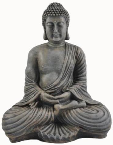Big Buddha Sculpture in Stone Look Dhyana Mudra