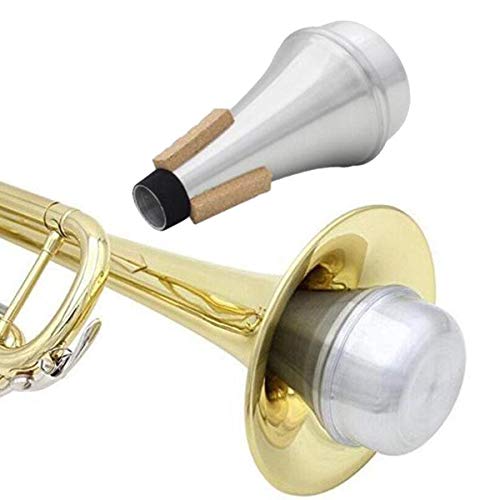 SunTrade Lightweight Aluminum Practice Trumpet Mute Silencer for Jazz Horn Music