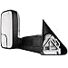 SCITOO Driver and Passenger Manual Side Tow Mirrors 7x10 Flip-Up with Mounting Brackets Replacement fit Dodge Pickup Truck 55156335AD 55156334AD