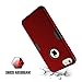 TOPSKY Case for iPhone 6 Plus/6s Plus Case,Three Layer Heavy Duty High Impact Resistant Hybrid Protective Case for iPhone 6 Plus and iPhone 6s Plus, Red/Black