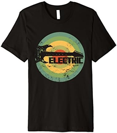 Vintage Electric Guitar T-Shirt Guitar Silhouette Shirt