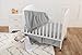 American Baby Company Heavenly Soft Minky Dot 3-Piece Mini/Portable Crib Bedding Set, Grey, for Boys and Girls