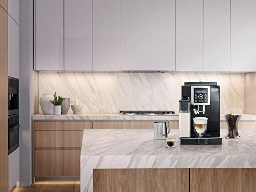 De'Longhi ECAM 23.466.B Kaffeevollautomat mit Milchsystem, Cappuccino und Espresso auf Knopfdruck, Digitaldisplay mit… – Bild 3