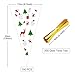 150 PCS Christmas Cone Cellophane Bags Treat Candy Party Gift bag with 200 Gold Twist Ties for Christmas Party Festival Favor (Christmas Patterned)