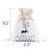 SRHOME 5 Pack Christmas Bags Santa Sack,Canvas Bag for Gifts Kids, Candy,Jewelry Storage,Drawstring Bag for Storage Use--Perfect for Carry Gifts,Candies, Decoration