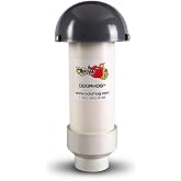 OdorHog Mushroom Cap Vent Stack Pipe Filter 4 Sizes PVC Slip On, Removes Outdoor and Sewer Odor Problems (2.0-inch)