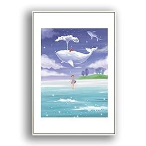 Framed for Living Room Bedroom Whale for