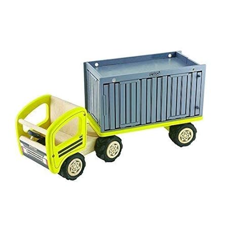 Pintoy 17565 LKW mit Container Holz