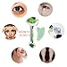 Jade Face Roller Massager, KOBESTN Face Jade Facial Roller Massager & Gua Sha Tools,Original Facial Scraping Massager Tool Real Jade Roller for Face Real Jade 100% Jade Facial Massager Set