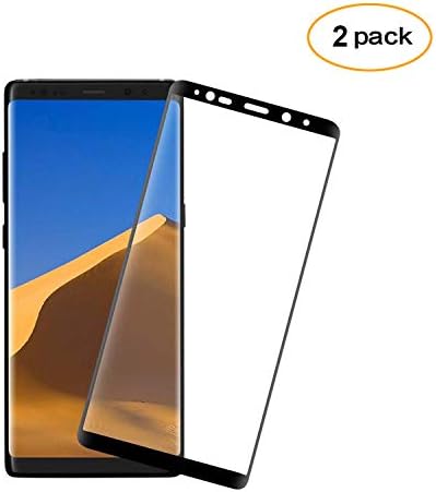 [2 Pack] DeFitch Galaxy Note 8 Screen Protector, Full Coverage Anti-Scratch, Anti-Fingerprint, Easy to Install Curved Tempered Glass Screen Protector Samsung Galaxy Note 8 [Black]