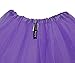 Simplicity Women's Classic Elastic 3 Layered Tulle Running Tutu Skirt, Purple