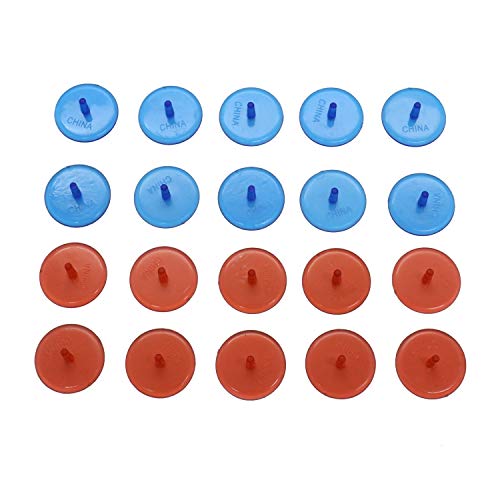 WEFOO 100 Pcs Plastic Transparent Golf Ball Position Marker Random Color Marker Mark