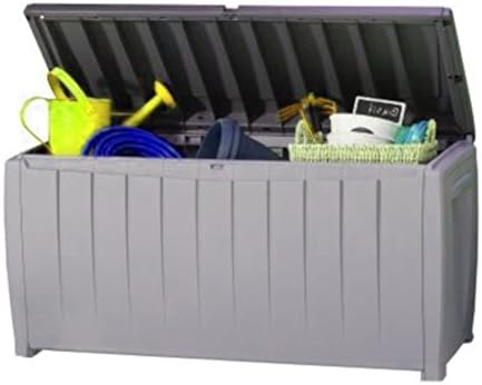 Porch Storage Container Cabinet Organizer Weatherproof Outdoor Deck Wicker Box Bench Deck Contemporary Pool Equipment Patio Pillows Backyard Toy Storage Garden Tools &amp; e-book by Amglobalsupplies.