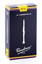 Vandoren CR1035 Bb Clarinet Traditional Reeds Strength 3.5;  Box of 10

