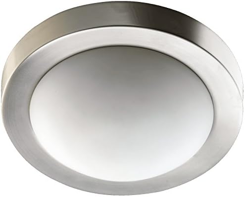 Quorum International 3505-9-65 Contempo Flush Mount, 9", Satin Nickel