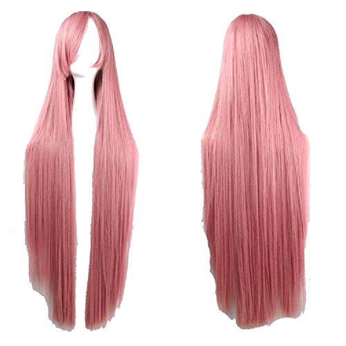 D2C Beauty Women's 40" 100cm Long Straight Anime Cosplay Hair Halloween Costume Wigs