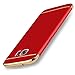 CROSYMX Galaxy S7 Edge Case Back Cover, Ultra Slim & Rugged Fit Shock Drop Proof Impact Resist Hard Protect Case for Samsung Galaxy S7 Edge (5.5'')(2016) - Red