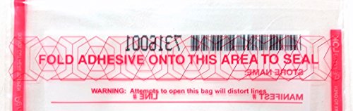 Service Central CA B511A Clear 6 x 9 PermaLok Cash Transmittal bag for Cash Drop, 50 / pack