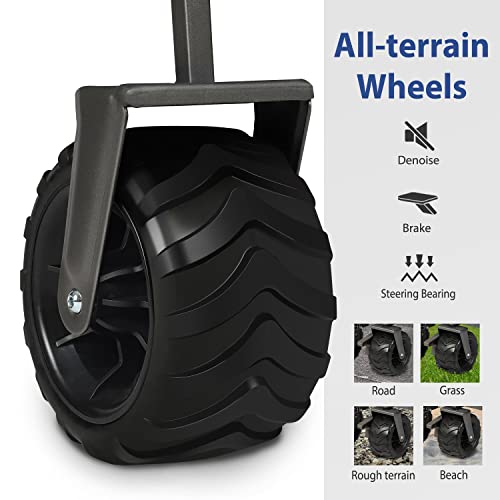 Sekey Collapsible Foldable Wagon with 220lbs Weight Capacity, Heavy