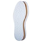 Pedag Washable Summer Pure Cotton Terry Barefoot Insole, White, US M12/EU 45, (Pack of 1)