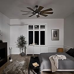 KICHLER 65 inch Gentry LED Ceiling Fan in Anvil