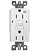 BYBON 15AMP Duplex Self-Test Tamper Resistant & Weather Resistant (TR/WR) GFCI Receptacle Outlet,Two LED Light Indicator,Wallplate and screws included,White,UL 2015 (1 PACK)