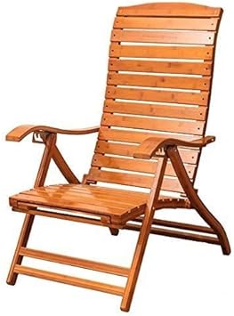 Reclining Schaukelstuhl Gartenhaus Bambus Breite Lamellen Klappbarer Freizeit Loungesessel Mittagspause Lazy Easy Chair Sonnenliege Amazon De Kuche Haushalt
