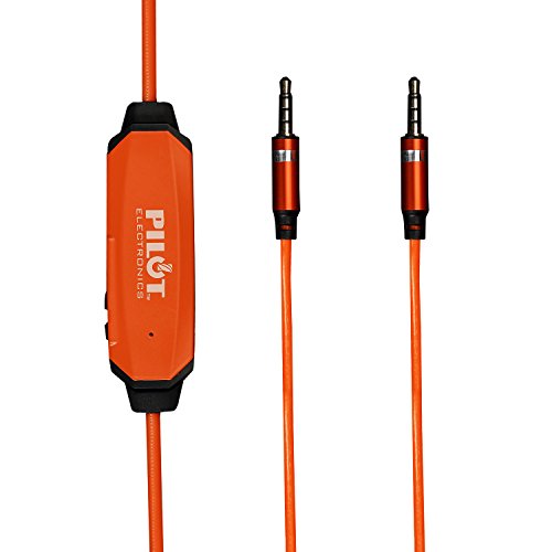 Pilot Electronics EL-1301N Electroluminescent V2 Audio Response Auxiliary Cable, Orange
