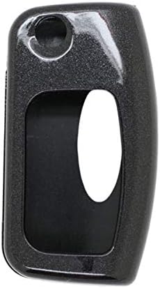 BROVACS Paint Metallic Colour Shell Cover ABS Hard Case Holder Compatible with FORD Classic Flip Remote Key Fob SV0700 Black