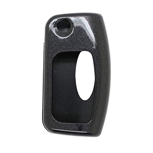 BROVACS Paint Metallic Colour Shell Cover ABS Hard Case Holder Compatible with FORD Classic Flip Remote Key Fob SV0700 Black