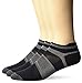ASICS Quick Lyte Single Tab (3 Pack), Black/Grey Heather, Medium