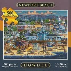 Amazon.com: Newport Beach 500 Piece Dowdle Folk Art Puzzle ...