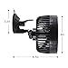 Xcellent Global 24V Car Fan Vehicle Fan Stepless Rotatable Summer Cooling Air Circulator AT031 (24V)