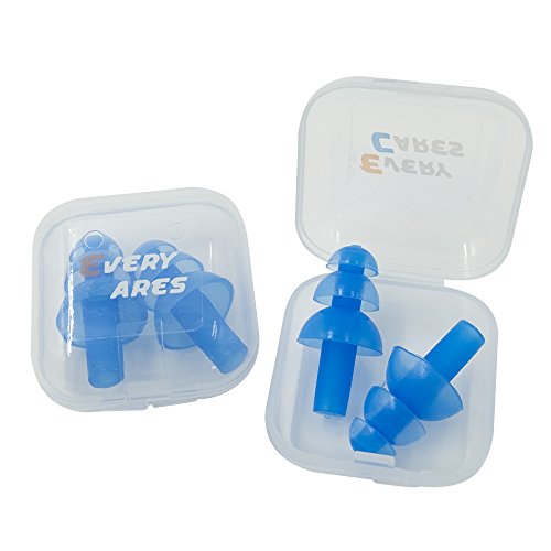 Silicone Swimming Earplugs 6 Pairs Comfortable Waterproof Ear Plugs For
