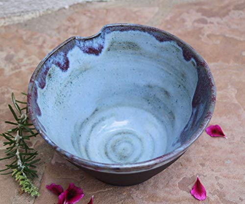 Black Clay Soup Bowl, handmade pottery dinnerware dish