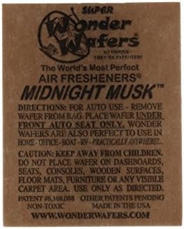 Wonder Wafers Air Fresheners 25ct. Individually Wrapped, Midnight Musk Fragrance
