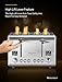 4-Slice Toaster, Willsence Stainless Steel Toaster 4 Slice Extra Wide Slots Bagel Toaster with 9 Bread Shade Settings, Bagel/Defrost/Cancel/Reheat Function, Removable Crumb Tray, 1800W, Silver