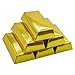 Super Z Outlet Western Casino Pirate Foil Gold Bar Treasure Boxes Party Supplies for Birthday Favors Decoration, Candy, Goodie Bags, Treats, Children Toys Gifts, Arts & Crafts (12 Pack)