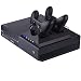Dual Charging Station with Cooling Fan for Xbox One by SmaAcc - Fit for Xbox One Original Rechargeable Lithium Ion Battery Pack
