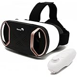 VR Headset with Wireless Remote - Virtual Reality Headset Goggles For iPhone Samsung Android Phone - Wireless Augmented Reality 3D Experience - Best Kids' Phone Accessories - Blue Light Protection