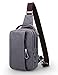 Muzee Sling Bag Chest Shoulder Gym Backpack Sack Satchel Outdoor Crossbody Bag (New grey)