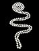 Great Gatsby Faux Pearls Flapper Beads Cluster Long 1920s Necklace 59''(White)