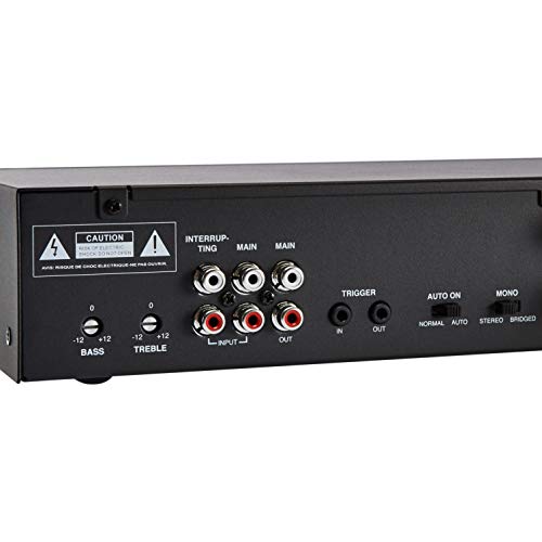 Amazon Basics 80W 2Channel Class D Digital Power Amplifier Multi