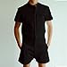 Newfen Boyfriend Shorts Mens Short Sleeve Jumpsuit Casual Short Cargo Pants Rompers Slim Fit Party Overalls