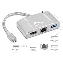 SIIG USB 3.1 Type-C LAN Hub with HDMI Adapter- 4K ready (JU-H30712-S1)