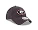 NCAA Georgia Bulldogs Unisex New Era NCAA Grayed Shore 9TWENTY Adjustable Cap, Gray, One Size